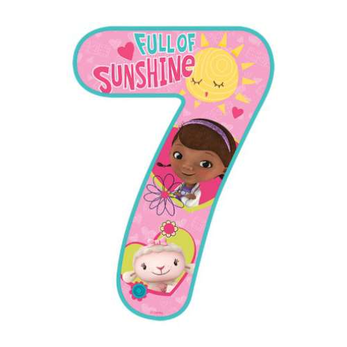 Doc McStuffins Number 7 Edible Icing Image - Click Image to Close
